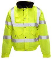 HI-VIS BOMBER JACKET, YELLOW, XXL