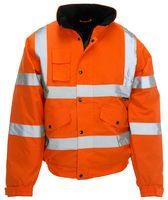 HI-VIS BOMBER JACKET, ORANGE, L