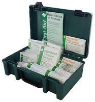 1-10 PERSON FIRST AID KIT,GREEN BOX