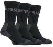 JEEP SOCKS BLACK / GREY 6-11 (PK3)