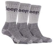 JEEP SOCKS  GREY 6-11 (PK3)