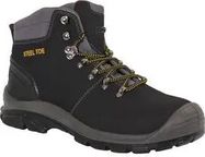 MALVERN SAFETY BOOT, BLACK, SIZE 10