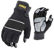 3-FINGER WORK GLOVES BLACK LARGE