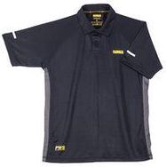 POLO SHIRT BLACK/GREY MEDIUM