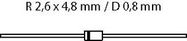 Rectifying diode 40V 1A DO15