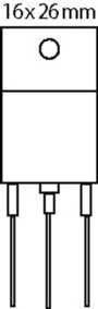 Transistor NPN+Di 1500/600V 5A 50W TO3PH