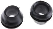 Grommet;Panel cutout diam:8mm;Hole dia:6.5mm;PVC;black;D:8mm