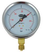 PRESSURE GAUGE, DIAL, 0 TO 4 BAR