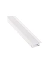 Aluminum profile with white cover for LED strip, white, recessed INLINE MINI XL 3m