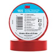 Vinyl Electrical Tape 3M Temflex 165 19mmx0.15mmx20m, red, 3M