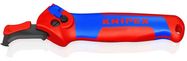 KNIPEX 16 50 145 SB Stripping Knife with guide shoe and ratchet function with multi-component grips 146 mm