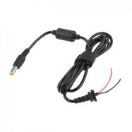 Power cable 1.5m with DC 6.5/4.4mm plug, straight, with ferrite filter