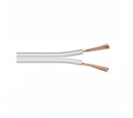 Loudspeaker cable 2x0.75mm², white/white+black