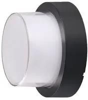 LED WALL LIGHT 12W 3000K BLACK ROUND