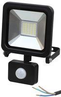 20W LED FLOODLIGHT, 1M CABLE, BLACK PIR