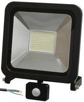 100W LED FLOODLIGHT, 1M CABLE, BLACK,PIR