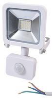 10W LED FLOODLIGHT, 1M CABLE, WHITE, PIR