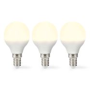 LED Bulb E14 | G45 | 4.9 W | 470 lm | 2700 K | Warm White | Frosted | 3 pcs