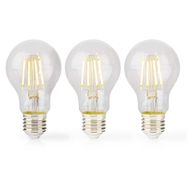 LED Filament Bulb E27 | A60 | 4 W | 470 lm | 2700 K | Warm White | Retro Style | 3 pcs