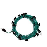 Garland 230Vac 20m with 20 Bulbs IP44, green