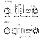 LED Holder Nickel Countersunk 3mm