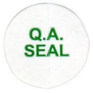 PRE PRINTED LABEL, VINYL, QA SEAL, PK100