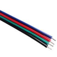 Cable flat 4x0.3mm² BLGRB, color for RGB LED strip