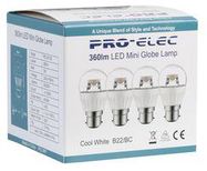 LED LAMP, CLEAR GLOBE, 4000K, 320LM, 30W