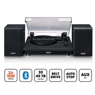 Record Player with Bluetooth® reception and two external speakers