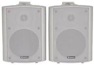 STEREO SPEAKER SET, 5.25", 20KHZ, WHITE