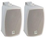 COMPACT MUSIC SPEAKER C/W BKT PAIR WHITE