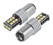 LED AMIO CANBUS 15SMD 2835 7,5W 1157 (P21/5W) White 12V/24V, 2pcs