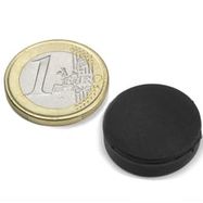 Disc Magnet Ø22x6.4mm NdFeB N42, Rubber Coated