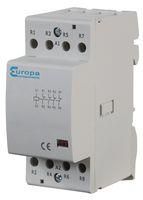 4 POLE MODULAR CONTACTOR 25A N/O 230V