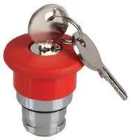 EMERGENCY STOP, LOCK, 40MM, RED