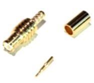 Connector MCX plug crimped 50Ω RG174 kabeliui