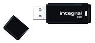 USB FLASH DRIVE 2.0 BLACK 8GB