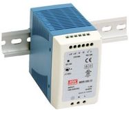 100W miniature single output DIN rail power supply 12V 8A with PFC, Mean Well