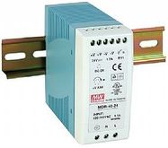 40W miniature single output DIN rail power supply 5V 6A, Mean Well