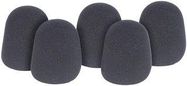 MICROPHONE WINDSHIELDS, PK5, BLACK