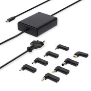 Notebook Adapter | GaN | 100 W | 5 / 9 / 12 / 15 / 20 V DC | 3.0 / 5.0 A | Used for: Notebook / Smartphone / Tablet | Euro / Type-C (CEE 7/16)