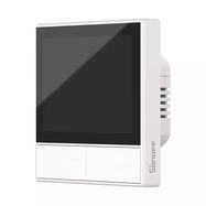 Smart home control touch panel LCD / smart scene wall switch, 2ch, NS panel EUW, white, SONOFF