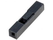 Plug;pin strips;female;PIN:1;w/o terminals;2.54mm;on cable