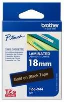 18MM GOLD ON BLACK TAPE