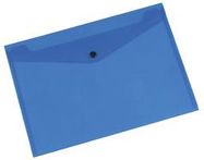 DOC FOLDERS POLY A4 BLUE 12PK