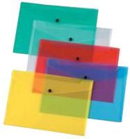 DOC FOLDERS POLY A4 ASS 12PK