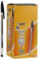 PEN CRISTAL BIC BLACK 50PK