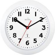 CLOCK MSF RC 23CM WHITE