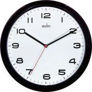 CLOCK QUARTZ 25.5CM BLACK