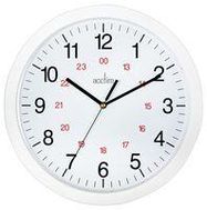 CLOCK QUARTZ 30CM WHITE